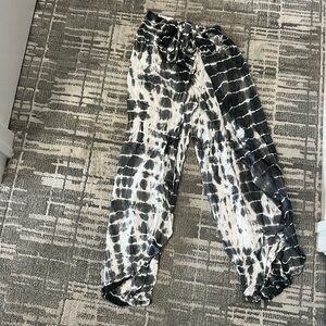 Girl Fish wide leg tie-dye pants